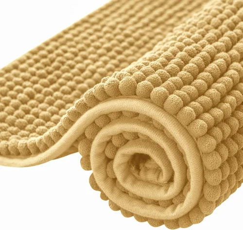 Miniatura 14 de Subrtex - Alfombras de baño de chenilla, tapete de baño de felpa corta y suave, tapete de ducha absorbente de agua, tapete de baño para la ducha