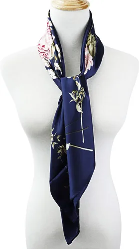 Miniatura 4 de vabovin Silk Like Head Scarf for Women Satin Printed Bandana for Hair Wrapping Fashion Accessory 35 Inch Square Hair Scarf