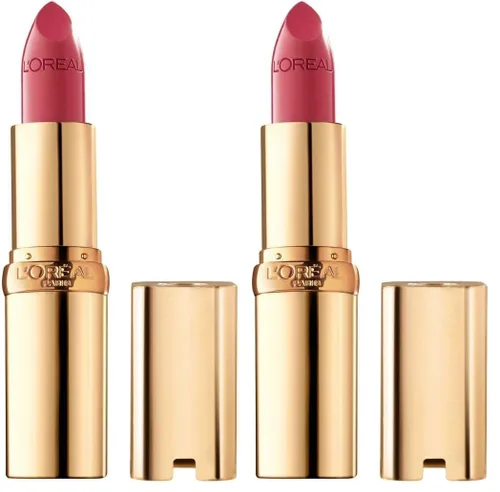 Miniatura 18 de L'Oreal Paris Colour Riche Original - Lápiz labial cremoso e hidratante satinado con aceite de argán y vitamina E, lava ardiente, 1 unidad Blazing