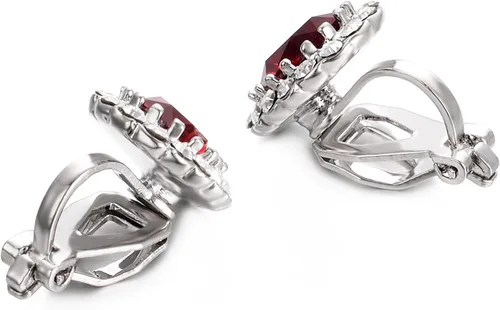 Miniatura 41 de Yoursfs Austria - Aretes de clip de cristal para mujer, chapados en oro de 18 quilates, joyería de moda con halo de circonita cúbica, aretes sin