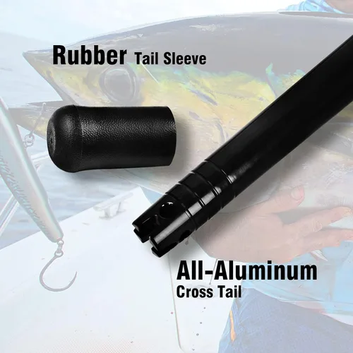 Miniatura 9 de Fiblink Bent Butt Trolling Rod 2 piezas de agua salada en alta mar caña de pescar Big Game Roller Rod Polo de barco convencional