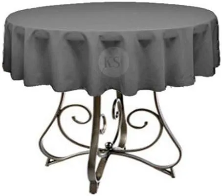 Miniatura 7 de Mantel redondo de poliéster de 72 pulgadas, disponible en más de 45 colores, ideal para restaurantes y superposiciones versátiles de eventos, elige