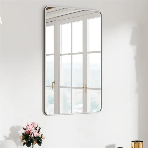 Miniatura 16 de SCWF-GZ - Espejo rectangular de longitud completa de 20x30 pulgadas, para montar en la pared, colgante o apoyado contra la pared, con marco de metal