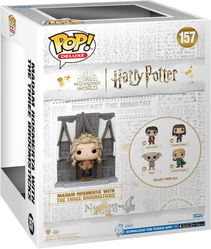 Miniatura 3 de Funko Pop! Deluxe: Harry Potter: Hogsmeade - Madam Rosmerta con las tres escobas