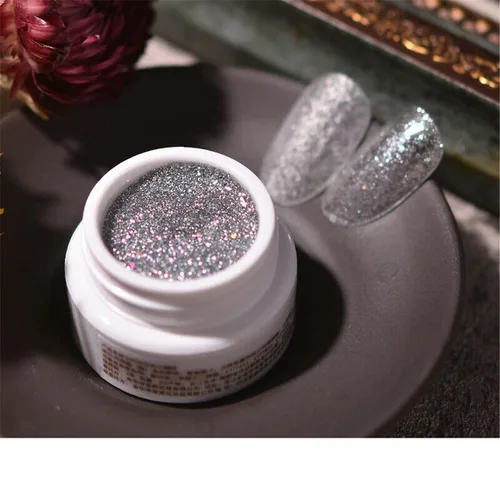 Miniatura 66 de Nail Art Gel - Esmalte de uñas en gel sólido con purpurina y barro altamente pigmentado (328)
