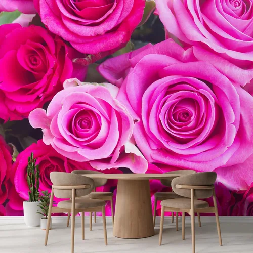 Miniatura 3 de wall26 - Mural de papel pintado para pared, elegante, autoadhesivo, de gran tamaño, removible, con diseño floral de rosas - 66x96 pulgadas