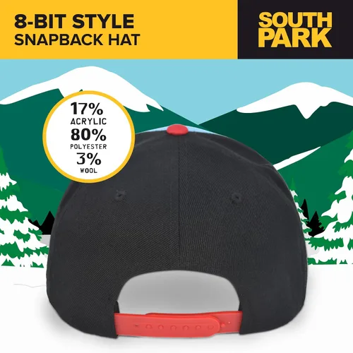 Miniatura 3 de Concept One South Park Gang - Gorra de béisbol ajustable de 8 bits con ala plana
