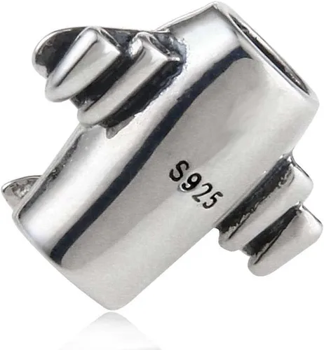 Miniatura 3 de Perlas de vuelo de viaje de plata fina de ley 925 para brazalete Airplane Charms.