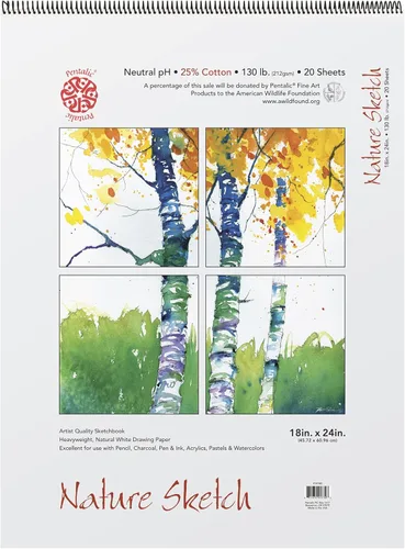 Miniatura 5 de Pentalic Bloc de dibujo de la naturaleza, 11 pulgadas por 8-1/2 pulgadas