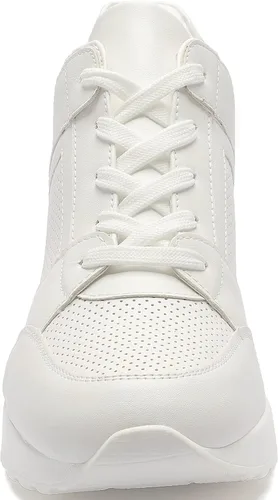 Miniatura 2 de YZ Tenis de cuña de moda para mujer, con tacón alto, con cordones y plataforma