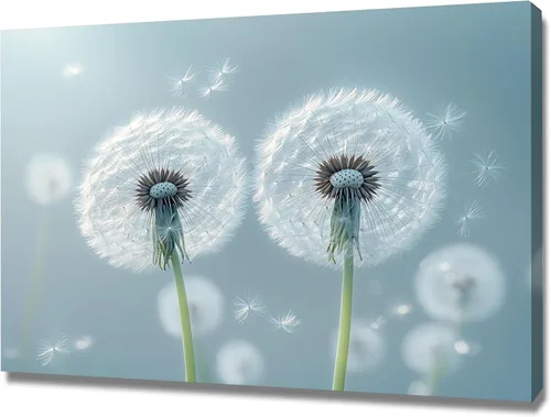 ZUMOOO Vintage Flower Canvas Wall Art, Bedroom, Office, Living Room, Cafe, Bar, Wall Decor, Home And Dormitory Decoration - 30x45cm(12x18in)