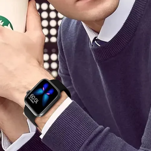 Miniatura 3 de Lamshaw Correa de reloj inteligente compatible, correas de repuesto deportivas de silicona para TOOBUR IDW13 1.8" Smart Watch y más Negro