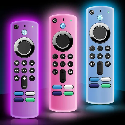 Miniatura 10 de Paquete de 3 fundas de silicona para control remoto Fire TV Stick 4K/Alexa Voice Remote 3ª generación, funda protectora de silicona antideslizante