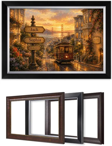 Miniatura 77 de IPIC - Personalized Framed Canvas with Custom Street Sign in Boston Personalized Street Signs with Names, Custom Canvas Print, Boston Sunset
