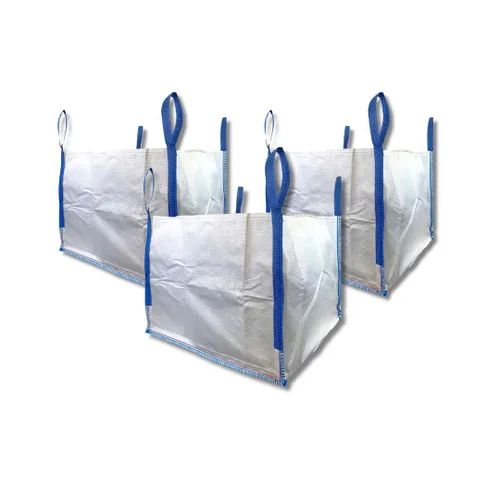 Miniatura 8 de DURASACK Bolsas de basura resistentes para constructores, 378 l, blancas, tejidas, de polipropileno, para demolición y construcción, con capacidad