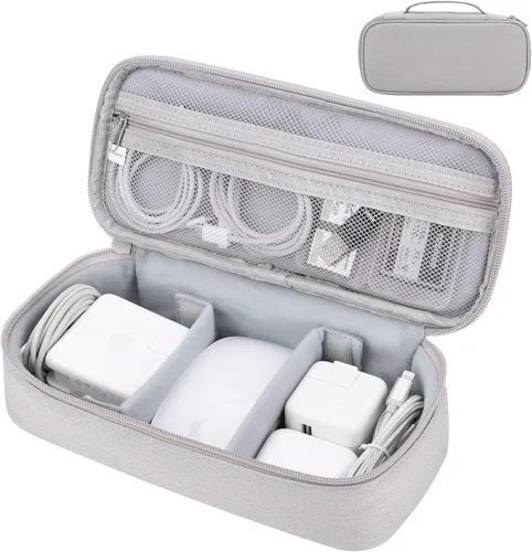 Organizador de cables de viaje, bolsa organizadora de tecnología portátil para cable y cargador, electrónica técnica, artículos esenciales de viaje