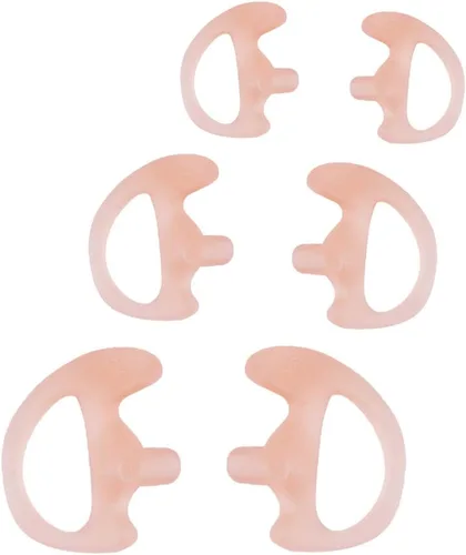 Miniatura 7 de Reemplazo de auriculares Earmold para kits de audio de tubo de bobina acústica de aire para radio de dos vías Motorola Kenwood