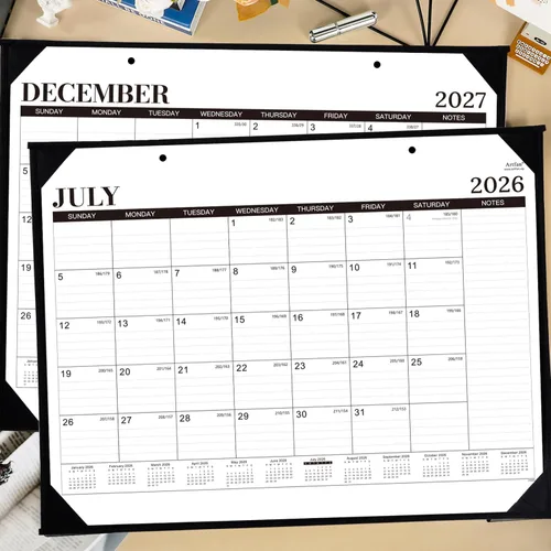 Miniatura 7 de Calendario de Escritorio 2026 - Calendario de Escritorio Grande de 12 Meses 2026, Ene.2026 - Dic.2026, 22" x 17", Calendario de Escritorio 2026
