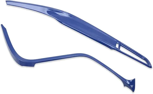 Miniatura 3 de Kadore Cubierta de tira de consola central para Toyota Camry 2018-2023 2024 Interior Color azul Camry XSE XLE TRD Hybrid SE LE 2 piezas