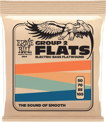 Miniatura 8 de Ernie Ball Group I Cuerdas Flatwound para Guitarra Bajo, Calibre 55-110 (P02802)