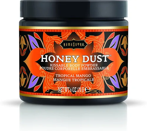 Miniatura 3 de KAMA SUTRA Honey Dust Madreselva Dulce 6 oz/170 g - Polvo Corporal Besable con Pluma Cosquilleadora/Aplicador - Absorbe la Humedad para una
