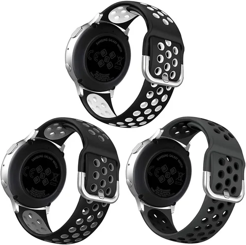 Paquete de 3 correas compatibles con Samsung Galaxy Watch Active 2 de 1.575 pulgadas, 1.732 pulgadas/Active/Galaxy Watch 3 Band 1.614 pulgadas/Watch