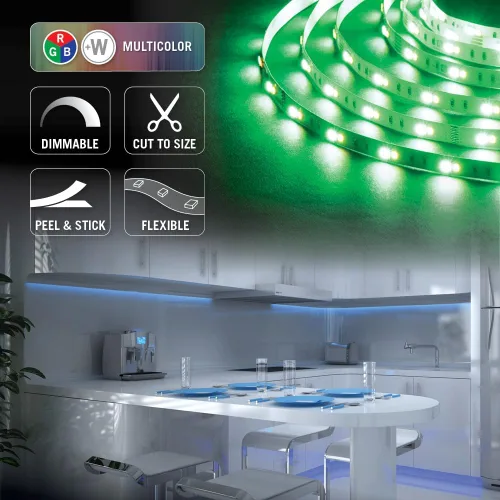 Miniatura 4 de Armacost Lighting Cinta de luz LED RibbonFlex Pro multicolor y blanca 30 + 30 LEDs/m, 8.2 pies (8.2 ft) (623210)