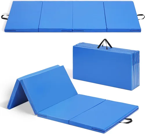 ZENOVA Colchoneta de gimnasia 6'x3'x2''/4'x8'x2'' Colchoneta de ejercicio Colchoneta de gimnasio para aeróbicos en casa Entrenamiento Colchoneta