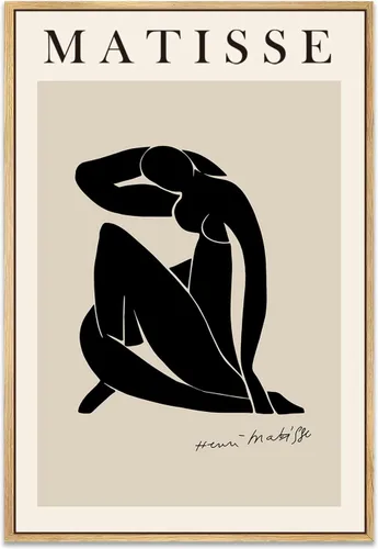 Miniatura 15 de Zzuyi Henri Matisse - Arte de pared, decoración de arte abstracto, decoración de habitación pastel danés, arte de pared bohemio, 12 x 16 pulgadas