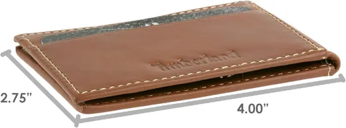 Miniatura 37 de Timberland Cartera delgada de cuero con bolsillo frontal para tarjetas de crédito para hombre