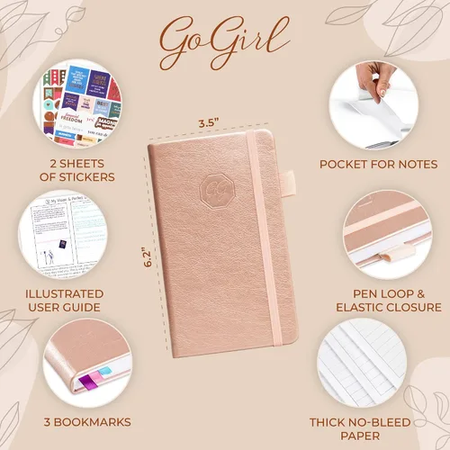Miniatura 2 de GoGirl Planificador y Organizador para Mujeres – Planificador Semanal de Tamaño de Bolsillo, Diario de Objetivos y Agenda para la Gestión del Tiempo