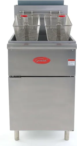 Miniatura 10 de General Freidora comercial, 40 lb., 90,000 BTU, en acero inoxidable (GFF3-40LP)