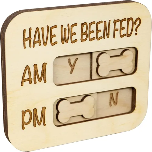 Miniatura 10 de JennyGems Recordatorio de alimentación para gatos, ¿He sido alimentado? Rastreador magnético de alimentación de gatos AM PM, control deslizante