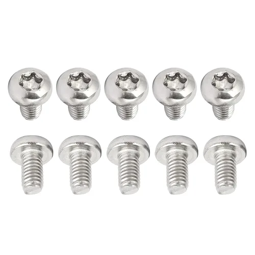 Miniatura 68 de DTGN Tornillos Torx de cabeza plana M1.0.236x0.118 in (DXL), paquete de 20, buenos para maquinaria, sujetadores de seguridad Torx de acero