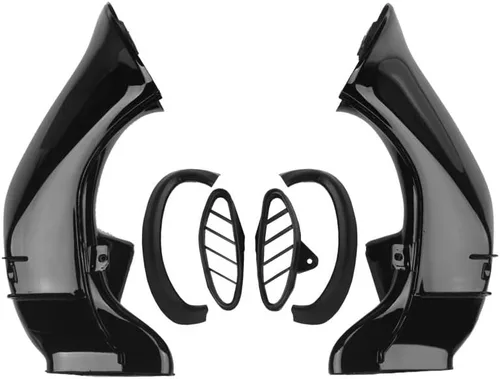 TCT-MOTORPARTS Nuevo tubo de admisión de aire Ram negro tubo conducto izquierda y derecha para Yamaha YZF R1 2004-2006