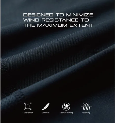 Miniatura 5 de CEROTIPOLAR US Fitting - Camiseta de ciclismo para hombre, camisetas de ciclismo Pro anti UV, cremallera completa, bolsillo reflectante