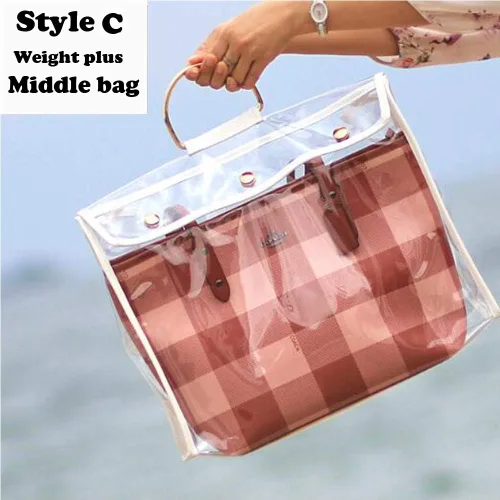 Miniatura 4 de Bolsa transparente para el polvo, organizador de bolso a prueba de polvo, soporte de gancho para armario (5.9 pulgadas 15.4 pulgadas 13 pulgadas)
