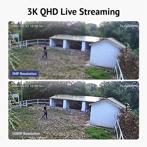 Miniatura 2 de Hugolog Cámaras de seguridad 3K 5MP para interiores y exteriores para seguridad del hogar, cámara para el hogar con visión nocturna a