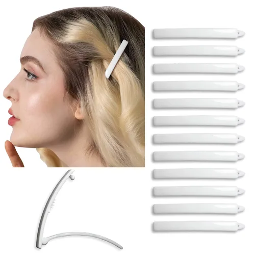 Miniatura 13 de Juego de 12 pasadores de pelo para mujeres y niñas, pinzas para cabello grueso y fino, accesorios para el cabello no metálicos, agarre