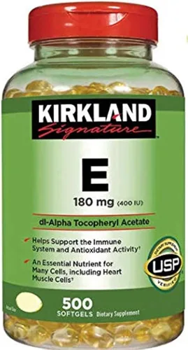 Miniatura 5 de Kirkland Signature, Vitamina E 400 IU brdqt 500 cápsulas blandas (Paquete de 2)