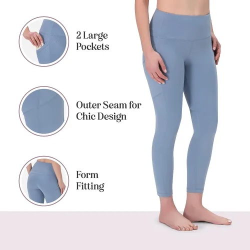 Miniatura 2 de Rocky Leggings de yoga de cintura alta, para entrenamiento, correr, ropa deportiva con control de abdomen para mujer, pantalones capri y de longitud