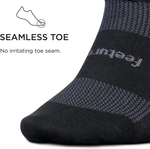 Miniatura 3 de Feetures Calcetines tobilleros ultraligeros de alto rendimiento, calcetines invisibles para mujeres y hombres con lengüeta en el talón