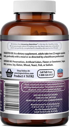 Miniatura 3 de Amazing Formulas Sambucus Black Elderberry 300 mg (10:1) Extracto 360 cápsulas vegetales Sin OMG Sin gluten Fabricado en los Estados Unidos