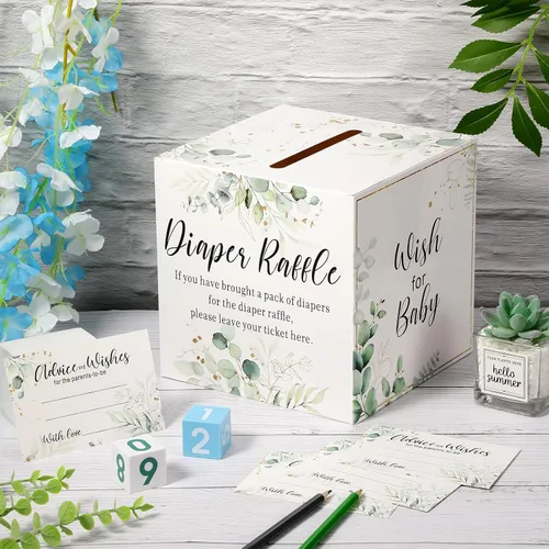 Miniatura 5 de Pajean - Rifa de pañales para fiesta de baby shower con 50 boletos de vegetación