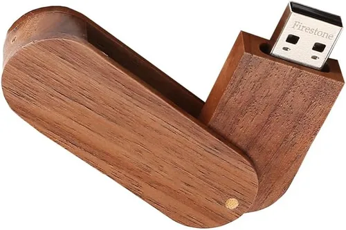 Miniatura 5 de Memoria USB 2.0 de madera novedad 16GB almacenamiento de datos Memory Stick USB Stick girar Pendrive con caja de madera