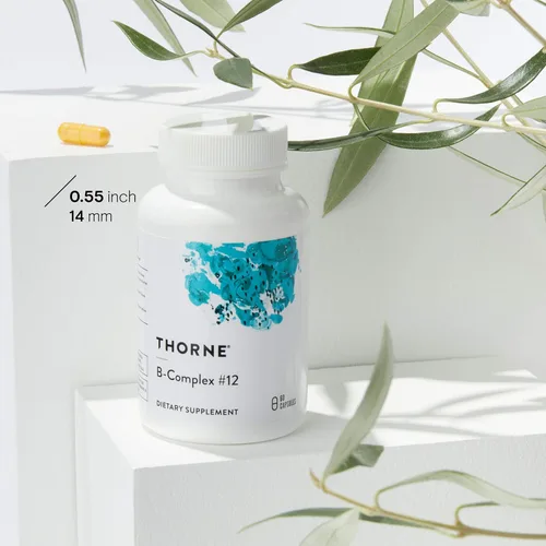 Miniatura 6 de THORNE - Dúo de nutrientes esenciales - Bisglicinato de hierro y complejo B #12 para apoyo energético y construcción de sangre - 60 porciones