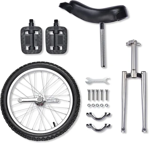 Miniatura 4 de ZeHuoGe Bicicleta de ciclismo monociclo de 18 pulgadas con asiento de sillín de liberación cómodo, rueda de butilo a prueba de fugas, altura