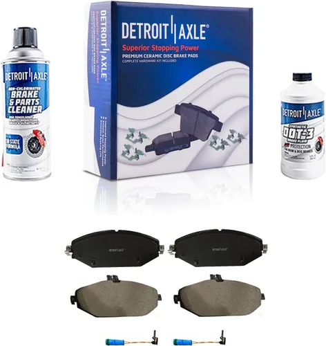 Miniatura 36 de Detroit Axle - Pastillas de freno de cerámica delanteras Reemplazo de pinza de freno derecha para Dodge Ram 1500 Dakota, Ram 1500 Classic - Juego