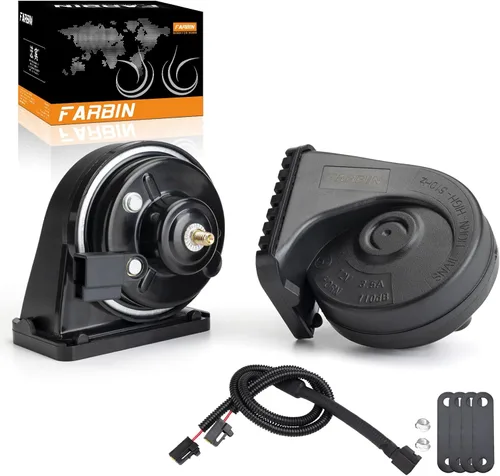 FARBIN Bocina de coche compatible con Toyota/Lexus/Subaru 12V impermeable bocinas automáticas fuertes con enchufe de bocina de 1 a 2 (bocina Toyota
