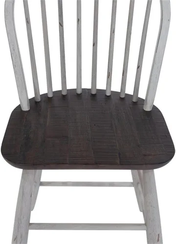 Miniatura 5 de Liberty Furniture INDUSTRIES Farmhouse Windsor - Juego de 2 sillas de mostrador, 17 pulgadas de ancho x 22 pulgadas de profundidad x 42 pulgadas